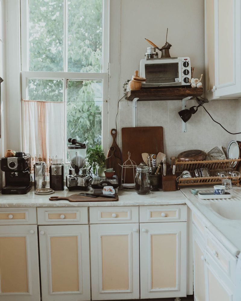 Cocina clásica blanca