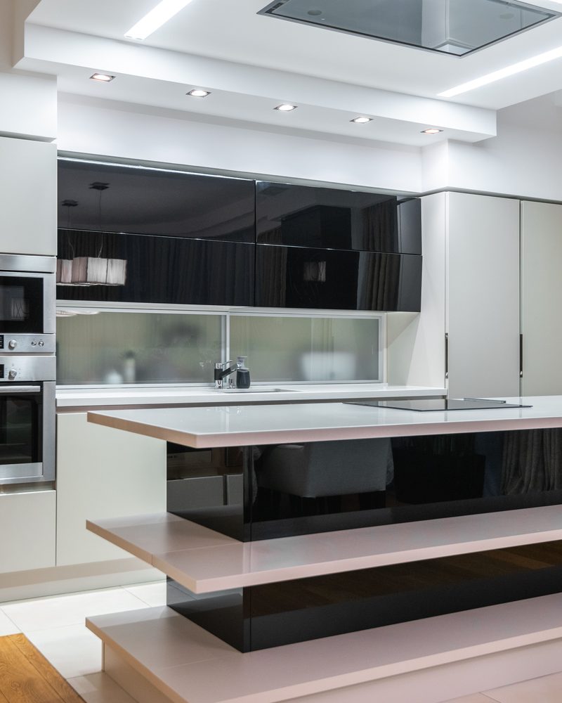 Cocina con isla central